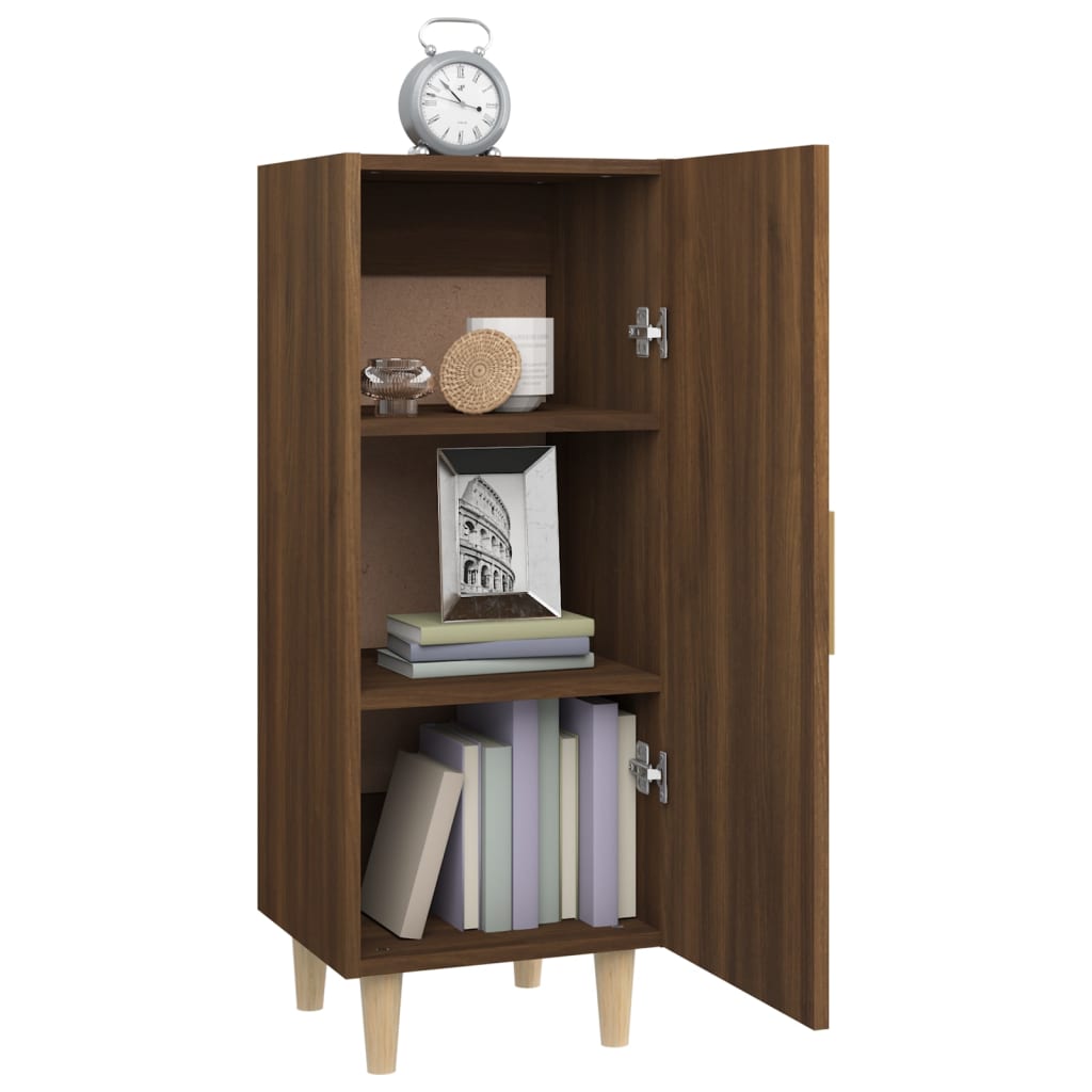 Sideboard Braun Eichen-Optik 34,5x34x90 cm Holzwerkstoff